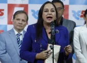 Gabriela Rivadeneira, presidenta de la Revolución Ciudadana.