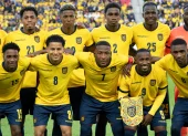 La Selección de Ecuador previo al partido con Arabia Saudita.
