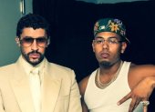 Bad Bunny y Mike Towers en Madrid.
