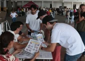 Jurados electorales cuentan votos este 31 de mayo en Cúcuta (Colombia).