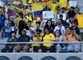Aficionados ecuatorianos estuvieron presente en la práctica de Ecuador en Columbus.