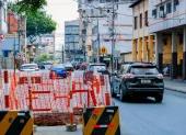 Los cierre de calles son constantes en el centro de Guayaquil.