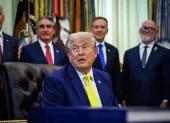 El presidente estadounidense Donald Trump en la Oficina Oval de la Casa Blanca en Washington, DC, EE.UU., el 4 de junio de 2026.