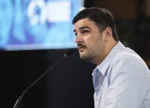 Referencial. Aquiles Álvarez en una intervención pública anterior, mientras se desarrolla el proceso de remoción en su contra.