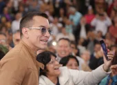 El presidente de la República, Daniel Noboa, participó este viernes en el acto de pago anticipado de compensaciones jubilares.