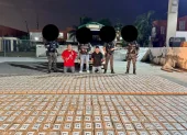 Policía incautó 1,5 toneladas de cocaína en Samborondón y detuvo a dos sospechosos.