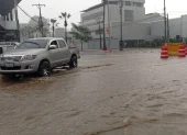 Avenida Juan Tanca Marengo la tarde de este domingo 7 de junio.