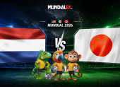Países Bajos frente a Japón en la fecha 1 del Mundial 2026.