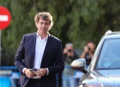 David Sánchez, hermano del presidente del Gobierno, a su llegada a la última sesión del juicio por su contratación en la Diputación de Badajoz.