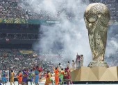 El grupo mexicano Los Ángeles Azules se presenta en la inauguración del Mundial de la FIFA 2026 este jueves, en el estadio Ciudad de México (México).