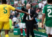 Javier Aguirre, en la victoria de México frente a Sudáfrica.
