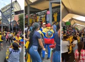 La Bahía, en el centro de Guayaquil, se llenó de camisetas amarillas, banderas y aficionados que aprovecharon las últimas horas antes del debut de Ecuador para comprar artículos de la Tri.