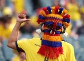 Un hincha de Ecuador en el estadio de Filadelfia para el partico con Costa de Marfil por el Mundial 2026.
