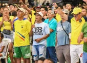En Las Palmas, esmeraldeños vivieron la fiesta del fútbol por el debut de Ecuador en el Mundial 2026.