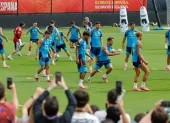 Entrenamiento de España en el Mundial 2026 tras empatar con Cabo Verde.