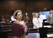 Mariana Yumbay cuestionó la aprobación del cambio del orden del día para iniciar una fiscalización sobre cámaras de seguridad en Guayaquil.