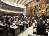 Sesión del Pleno de la Asamblea durante el debate del proyecto sobre obesidad.