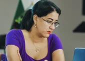Gilda Natalia Alcívar, ministra ecuatoriana de Educación, Deporte y Cultura.