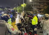 FF.AA. retuvieron 95 motocicletas el 19 junio en Guayaquil por incumplir normas durante rodada nocturna.