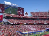 El Estadio de San Francisco con el logo de Levi's censurado