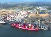 Las acividades de comercio exterior en el puerto de DP World en Posorja.