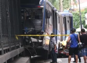 La intersección de Pedro Carbo y Colón fue escenario del siniestro que generó caos en el casco comercial, la tarde del pasado 19 de junio.