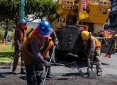 Referencial. Obras de rehabilitación en la Panamericana Norte generan restricción de carriles desde este 21 de junio en Quito.