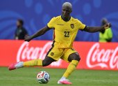 Moises Caicedo volante de la Selección de Ecuador.
