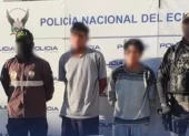 Policía Nacional detuvo en Yaruquí a dos presuntos integrantes de Los Lobos durante operativo Atlas 091 con varios indicios incautados.