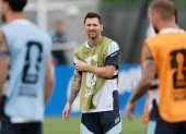 Lionel Messi en el entrenamiento de la selección de Argentina en el Mundial 2026.