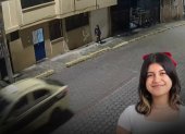 Cámaras de seguridad captaron a Nathay Mafla caminando por La Vicentina, en Quito.