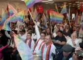 Militantes y dirigentes de Pachakutik participaron en el encuentro en el que se oficializó la construcción de una alianza electoral con Unidad Popular y el Partido Socialista Ecuatoriano.