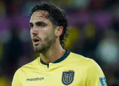 Leonardo Campana, delantero de la selección ecuatoriana.