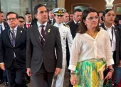 La vicepresidenta María José Pinto y el canciller Roberto Kury participaron en la entrega de las actas originales del Congreso Anfictiónico de 1826 a Panamá.