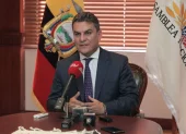 José Serrano, durante su etapa como presidente de la Asamblea Nacional. Su situación judicial en Estados Unidos mantiene en suspenso una eventual deportación al Ecuador.