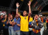 En el Arena Top Media Cumbayá se realiza el Quito Gastro Fan Zone, en donde se transmiten todos los partidos.