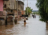 Una de las inundaciones que hubo en la provincia de Guayas en marzo de 2026.