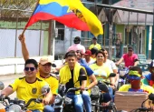Así festejó Quinindé por el gol de Nilson Angulo y la victoria de Ecuador ante Alemania.