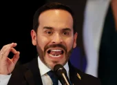 Abelardo de la Espriella habla tras recibir su credencial como presidente electo de Colombia este jueves, en Bogotá (Colombia).