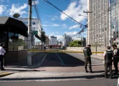La Policía cerró los accesos a la Arcom y al Ministerio de Agricultura.