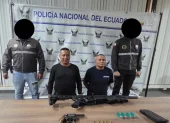 Armas y municiones fueron decomisadas durante un allanamiento ejecutado en Buena Fe, provincia de Los Ríos.