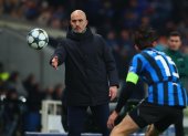 Maresca durante un partido de Champions entre el Atalanta BC y Chelsea FC disputado en Bergamo