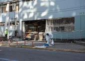 Hecho. Así quedó el edificio donde opera la Arcom tras las explosiones por los ataques de la madrugada del lunes 29 de junio.