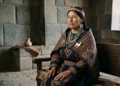Recreación histórica hiperrealista de la noble incaica, esposa de Atahualpa.