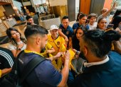 Hernán Galíndez y los hinchas de Ecuador en el Mundial 2026.