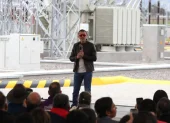 El presidente Daniel Noboa entregó el Sistema de Transmisión Tanicuchí, ubicada en la orovincia de Cotopaxi.