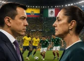 Ecuador y México mantiene un conflicto diplomático que se vio reflejado en el Mundial de Fútbol.