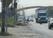 Referencial El hecho se registró en la vía a Salitre, en Daule