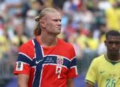 Erling Haaland, delantero noruego y figura de su selección.