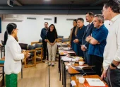 Gilda Alcívar se reunió con representantes del Colegio de Arquitectos del Ecuador para revisar los avances del proyecto del nuevo Museo Nacional del Ecuador.